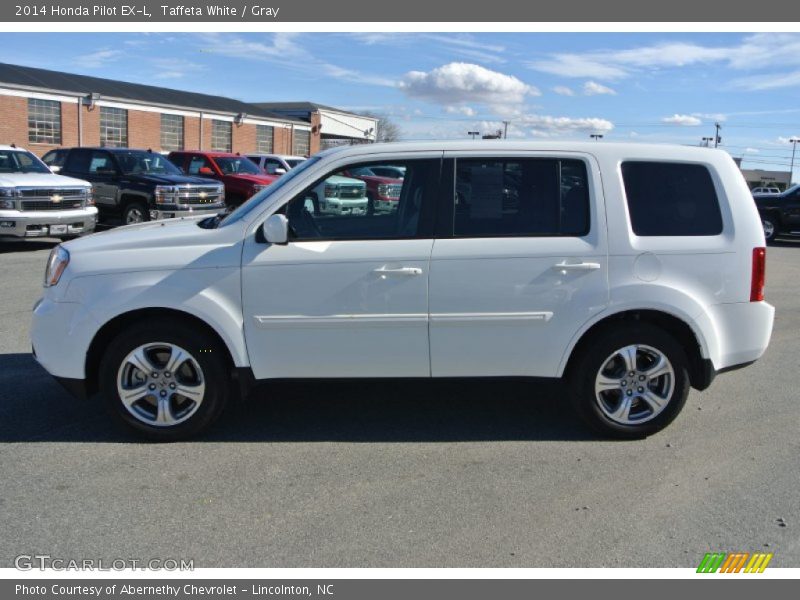 Taffeta White / Gray 2014 Honda Pilot EX-L