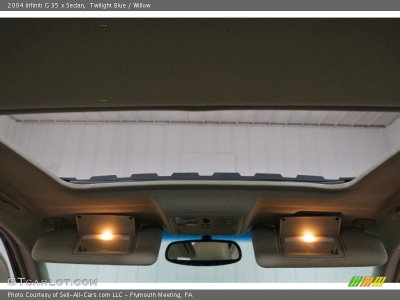 Twilight Blue / Willow 2004 Infiniti G 35 x Sedan