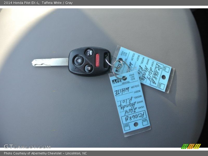 Taffeta White / Gray 2014 Honda Pilot EX-L