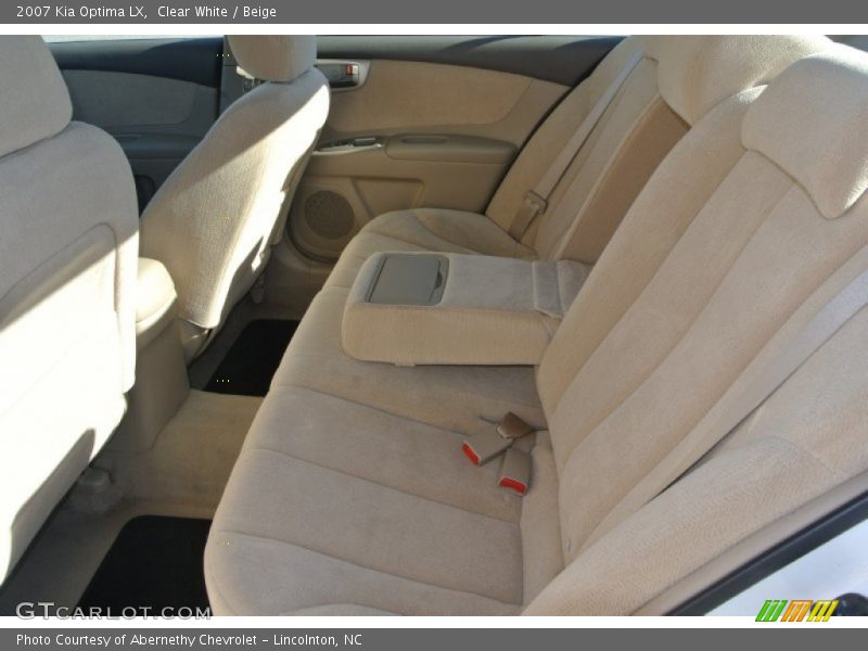 Clear White / Beige 2007 Kia Optima LX