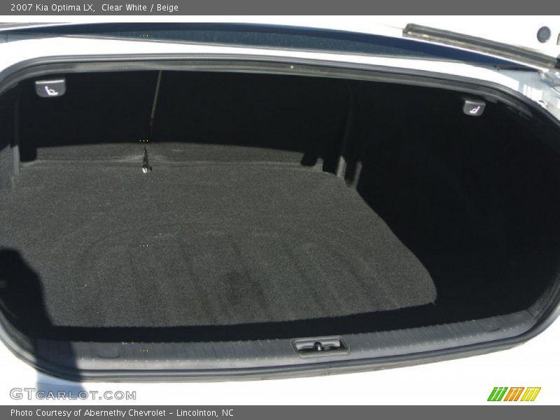 Clear White / Beige 2007 Kia Optima LX