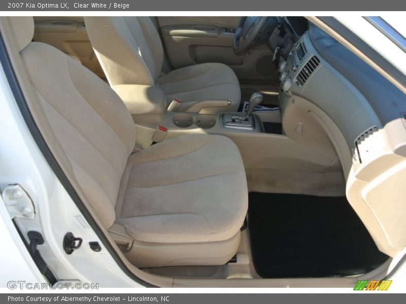 Clear White / Beige 2007 Kia Optima LX