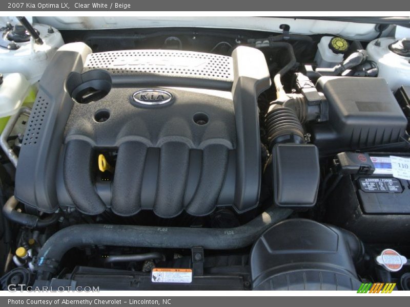 Clear White / Beige 2007 Kia Optima LX