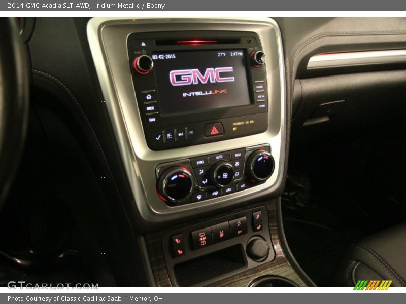 Iridium Metallic / Ebony 2014 GMC Acadia SLT AWD