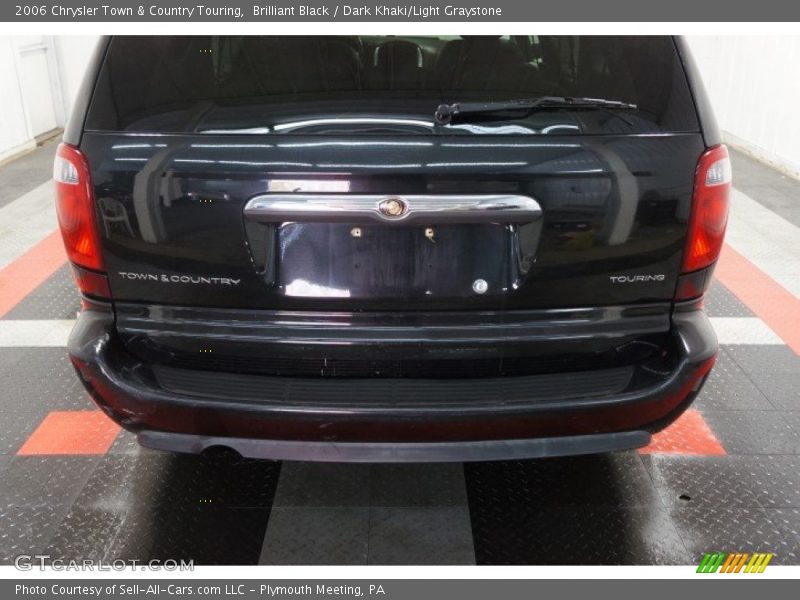 Brilliant Black / Dark Khaki/Light Graystone 2006 Chrysler Town & Country Touring