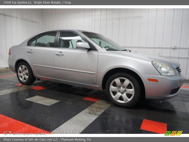 Bright Silver Metallic / Gray 2008 Kia Optima LX