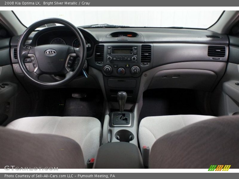 Bright Silver Metallic / Gray 2008 Kia Optima LX
