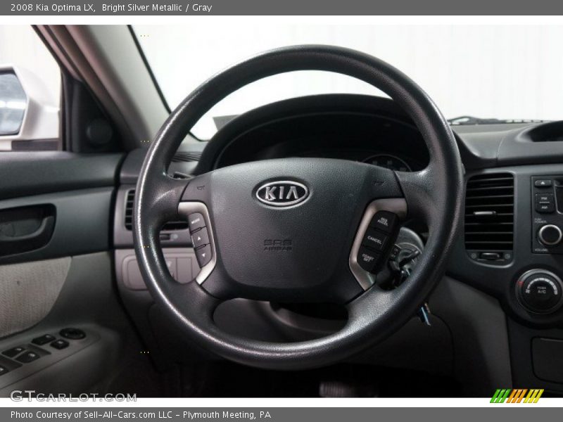 Bright Silver Metallic / Gray 2008 Kia Optima LX