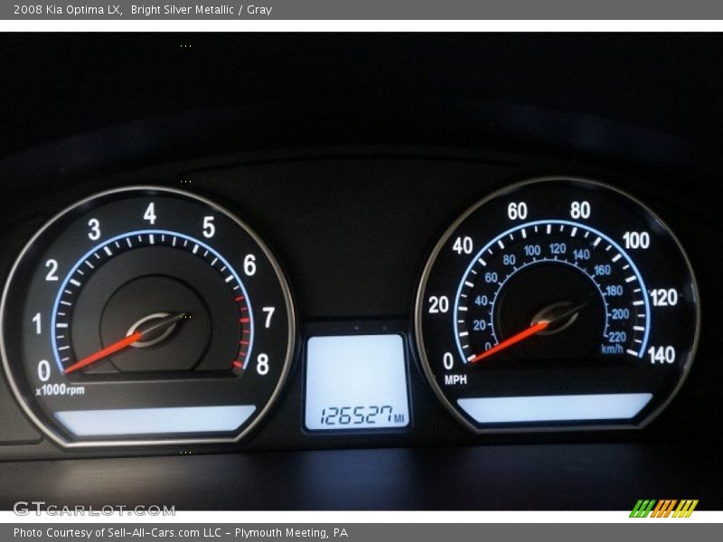 Bright Silver Metallic / Gray 2008 Kia Optima LX