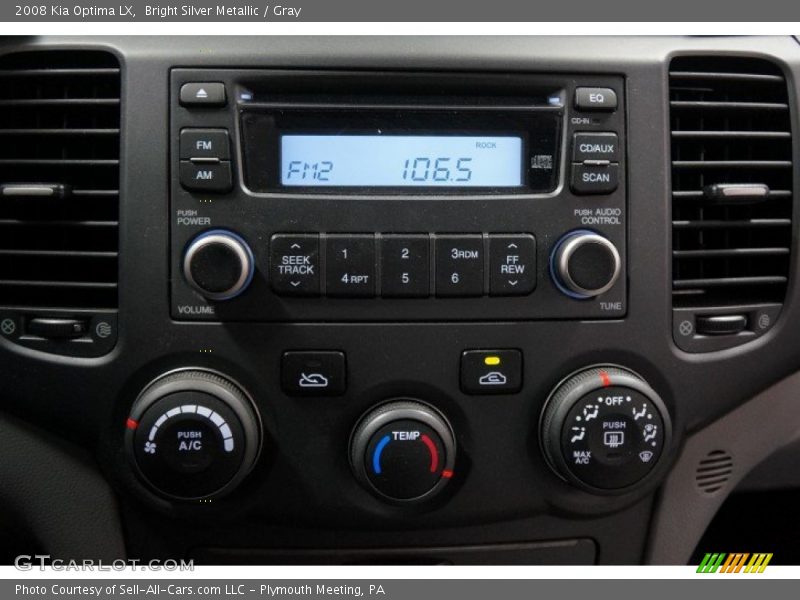 Bright Silver Metallic / Gray 2008 Kia Optima LX