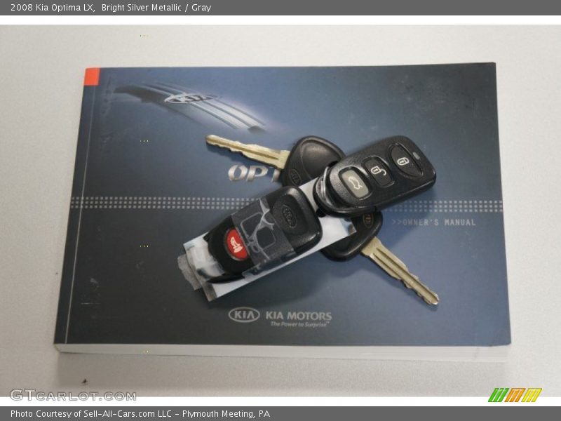 Bright Silver Metallic / Gray 2008 Kia Optima LX