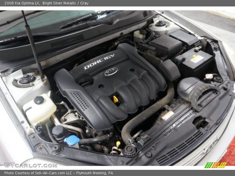 Bright Silver Metallic / Gray 2008 Kia Optima LX