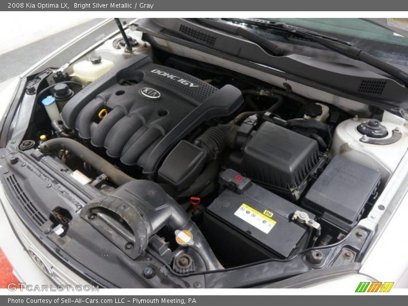 Bright Silver Metallic / Gray 2008 Kia Optima LX