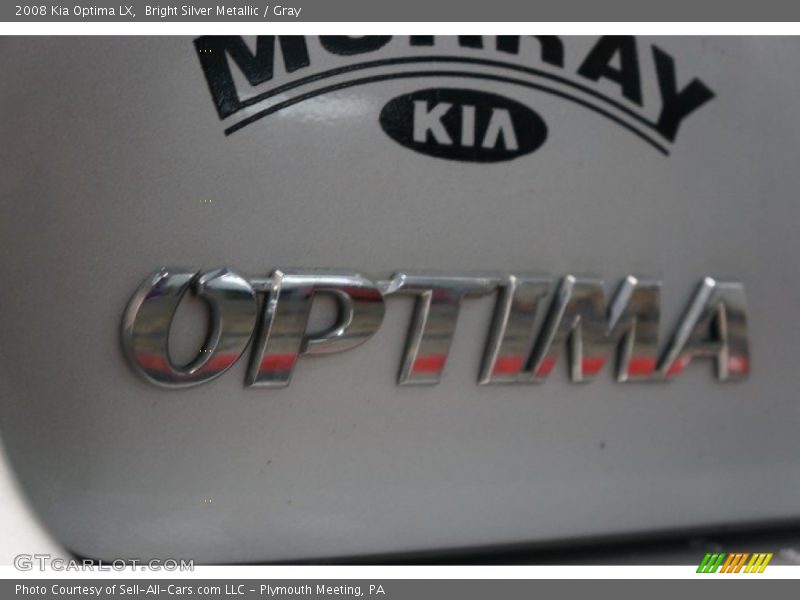 Bright Silver Metallic / Gray 2008 Kia Optima LX