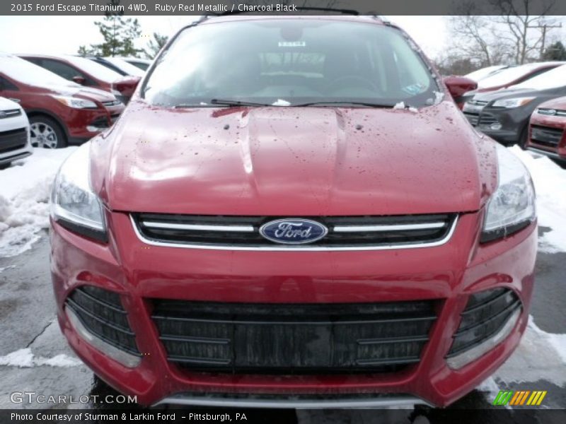 Ruby Red Metallic / Charcoal Black 2015 Ford Escape Titanium 4WD
