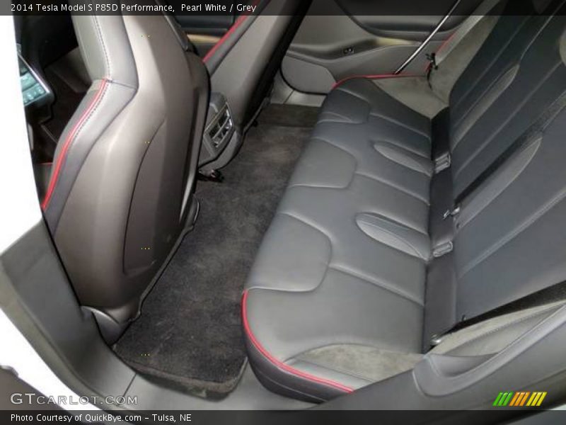 Rear Seat of 2014 Model S P85D Performance
