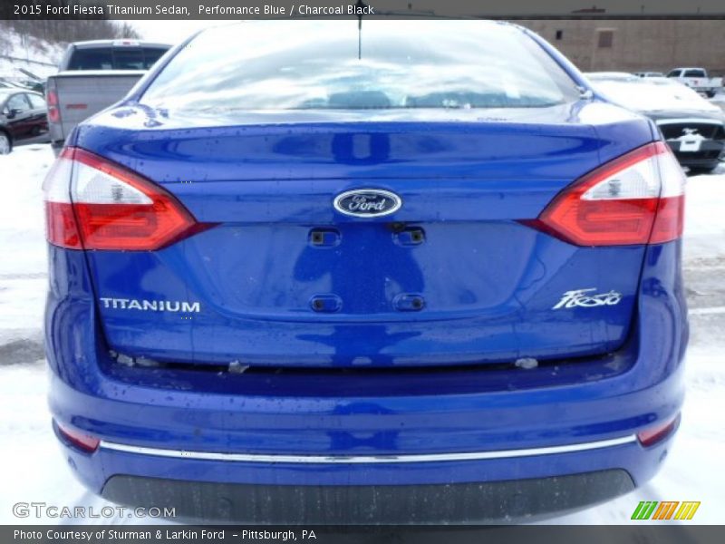 Perfomance Blue / Charcoal Black 2015 Ford Fiesta Titanium Sedan