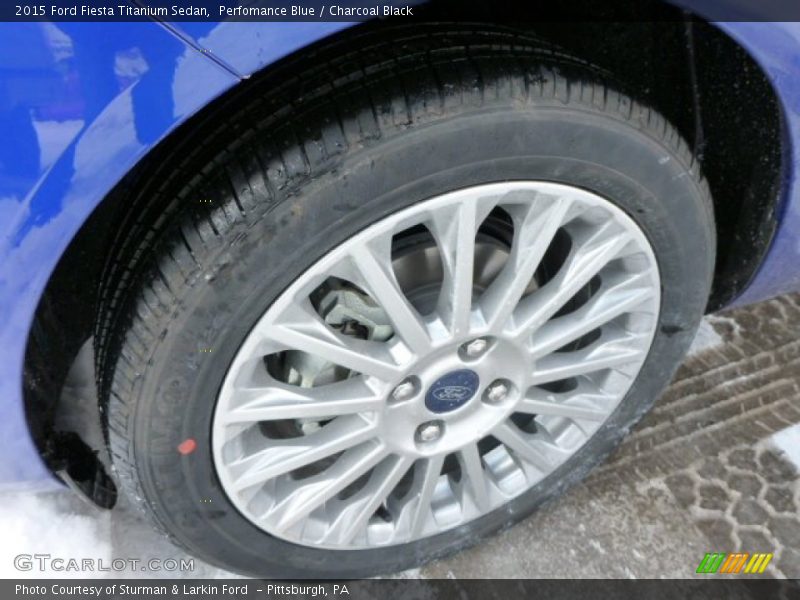 Perfomance Blue / Charcoal Black 2015 Ford Fiesta Titanium Sedan