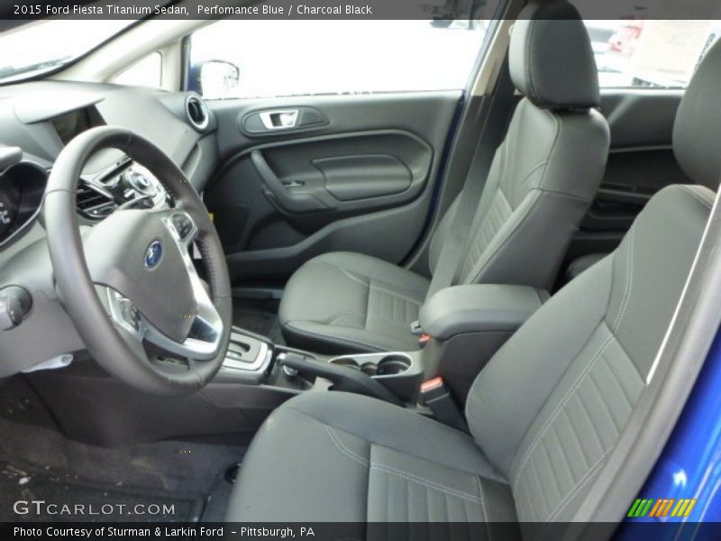  2015 Fiesta Titanium Sedan Charcoal Black Interior