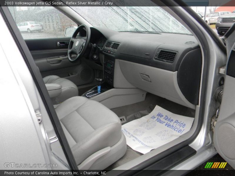 Reflex Silver Metallic / Grey 2003 Volkswagen Jetta GLS Sedan