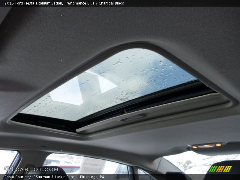 Perfomance Blue / Charcoal Black 2015 Ford Fiesta Titanium Sedan