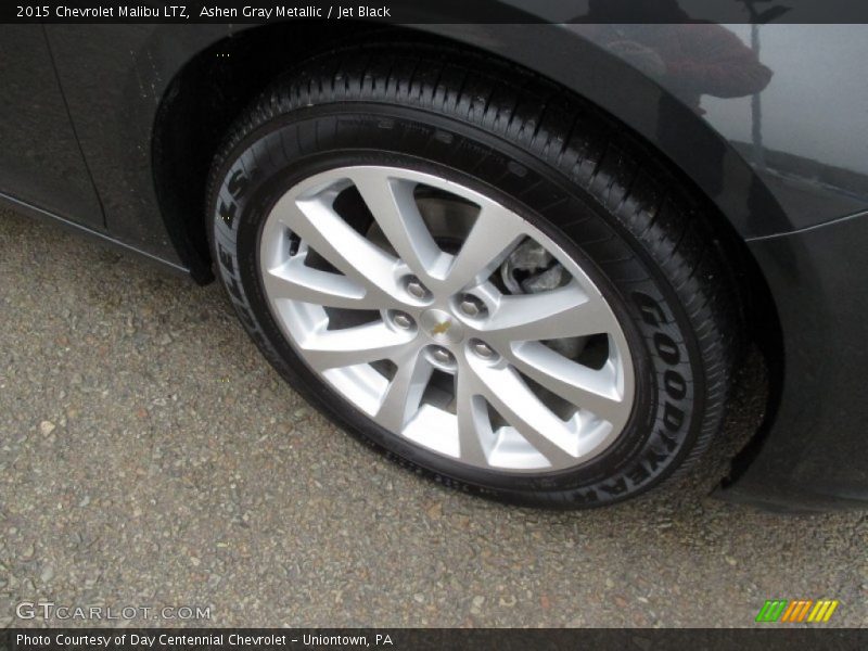 Ashen Gray Metallic / Jet Black 2015 Chevrolet Malibu LTZ