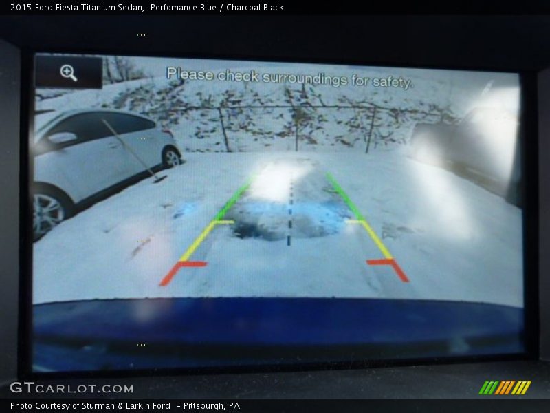 Perfomance Blue / Charcoal Black 2015 Ford Fiesta Titanium Sedan