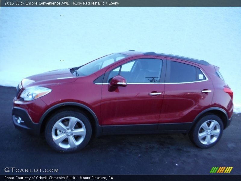 Ruby Red Metallic / Ebony 2015 Buick Encore Convenience AWD