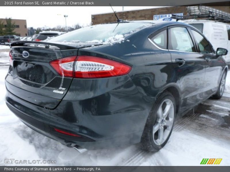 Guard Metallic / Charcoal Black 2015 Ford Fusion SE