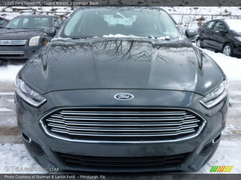 Guard Metallic / Charcoal Black 2015 Ford Fusion SE