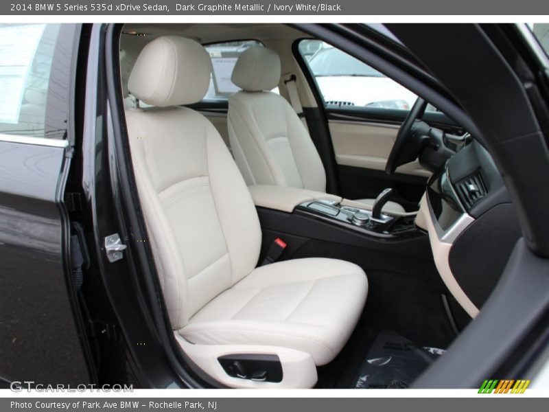 Dark Graphite Metallic / Ivory White/Black 2014 BMW 5 Series 535d xDrive Sedan