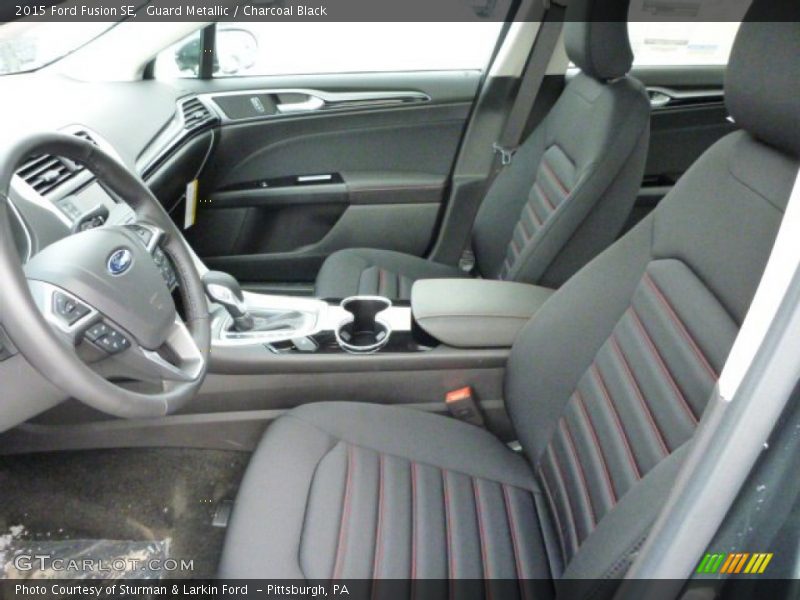Guard Metallic / Charcoal Black 2015 Ford Fusion SE