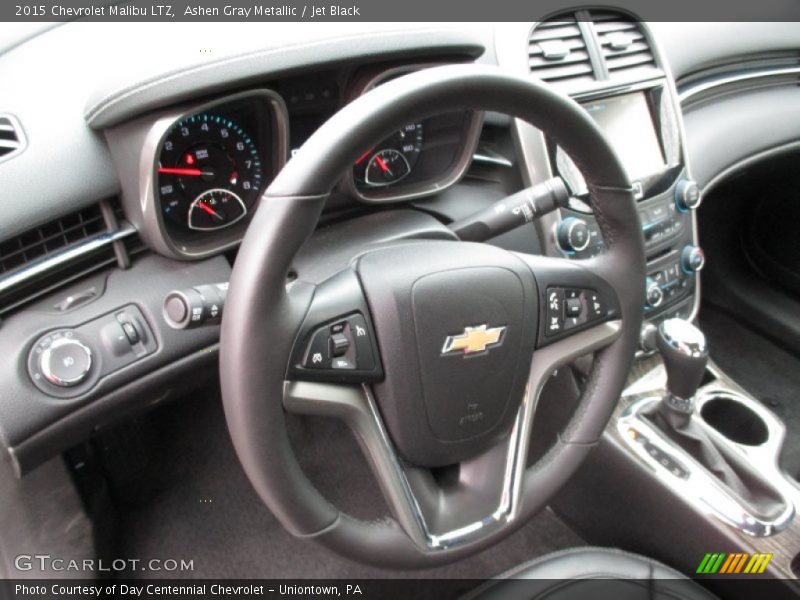 Ashen Gray Metallic / Jet Black 2015 Chevrolet Malibu LTZ