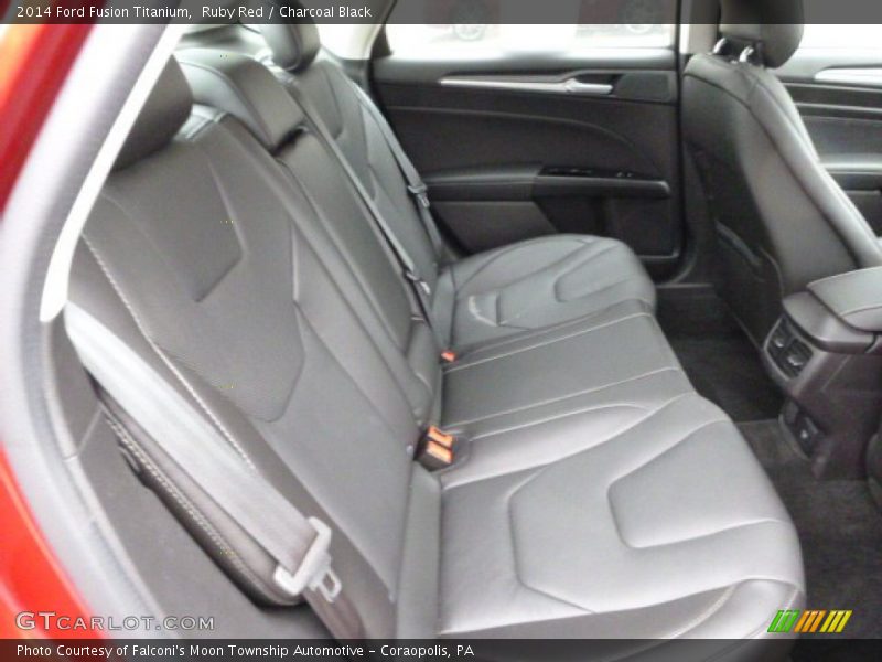 Ruby Red / Charcoal Black 2014 Ford Fusion Titanium
