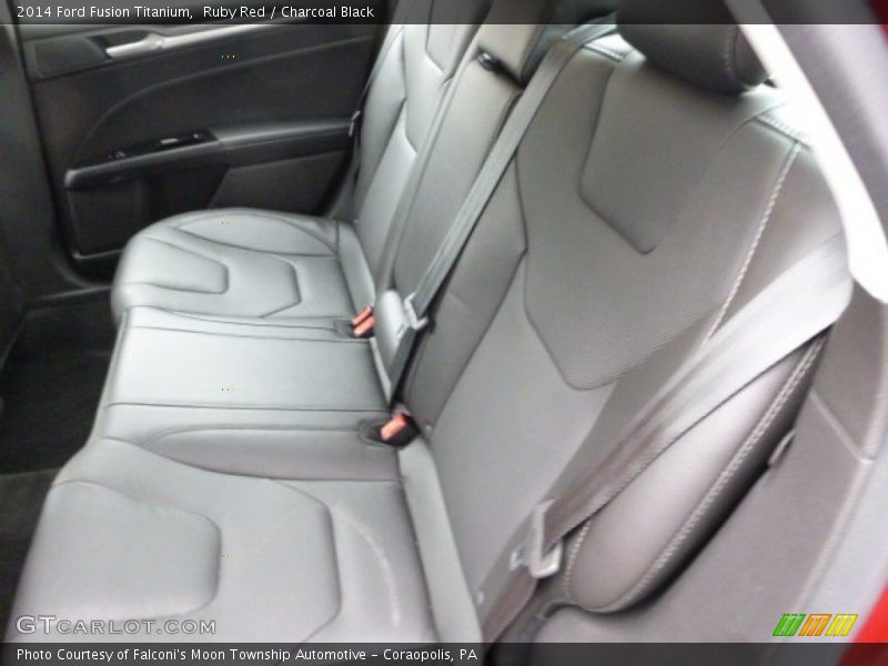Ruby Red / Charcoal Black 2014 Ford Fusion Titanium