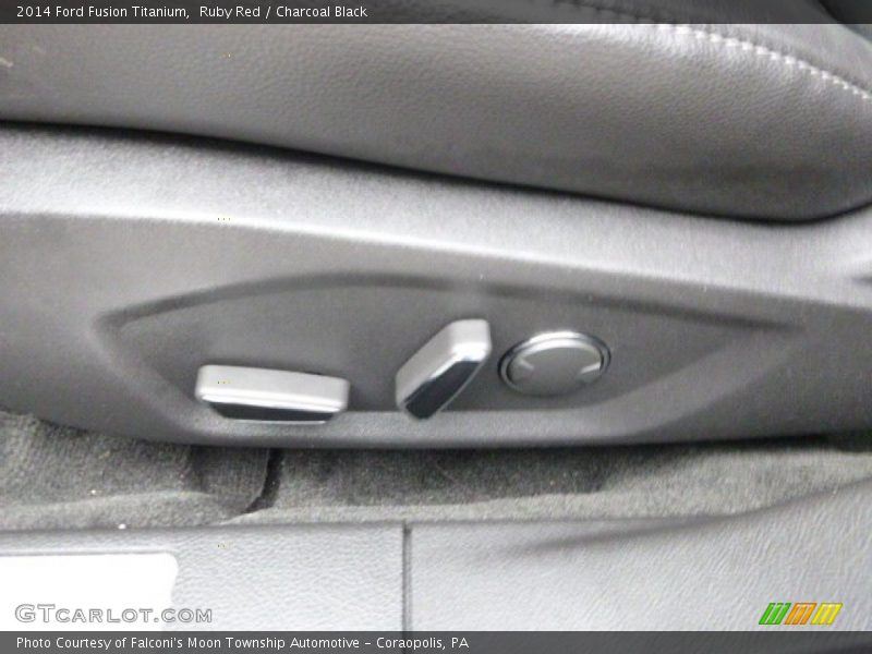 Ruby Red / Charcoal Black 2014 Ford Fusion Titanium