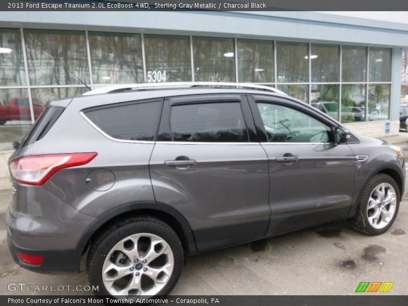 Sterling Gray Metallic / Charcoal Black 2013 Ford Escape Titanium 2.0L EcoBoost 4WD