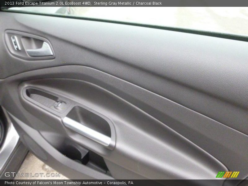 Sterling Gray Metallic / Charcoal Black 2013 Ford Escape Titanium 2.0L EcoBoost 4WD