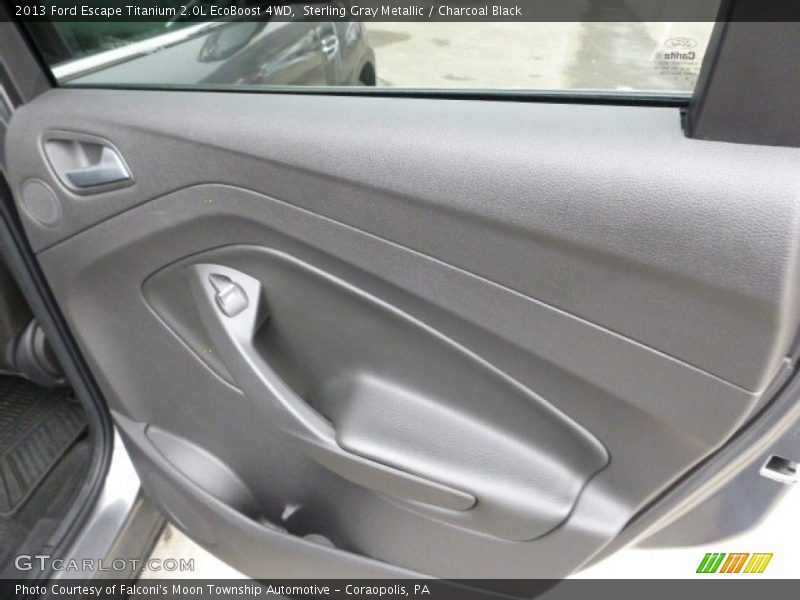 Sterling Gray Metallic / Charcoal Black 2013 Ford Escape Titanium 2.0L EcoBoost 4WD