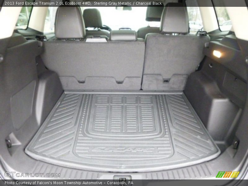 Sterling Gray Metallic / Charcoal Black 2013 Ford Escape Titanium 2.0L EcoBoost 4WD