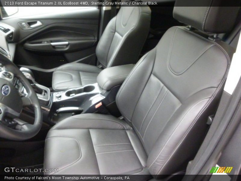 Sterling Gray Metallic / Charcoal Black 2013 Ford Escape Titanium 2.0L EcoBoost 4WD