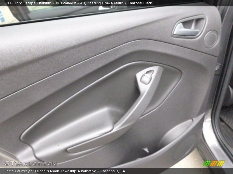 Sterling Gray Metallic / Charcoal Black 2013 Ford Escape Titanium 2.0L EcoBoost 4WD