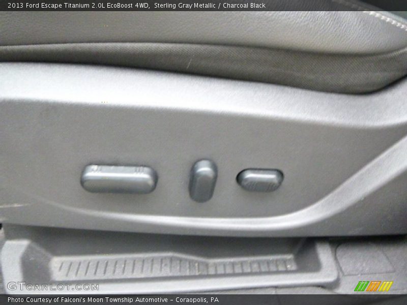 Sterling Gray Metallic / Charcoal Black 2013 Ford Escape Titanium 2.0L EcoBoost 4WD