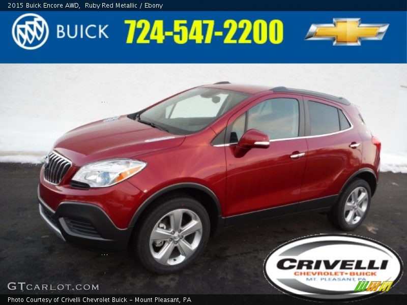 Ruby Red Metallic / Ebony 2015 Buick Encore AWD