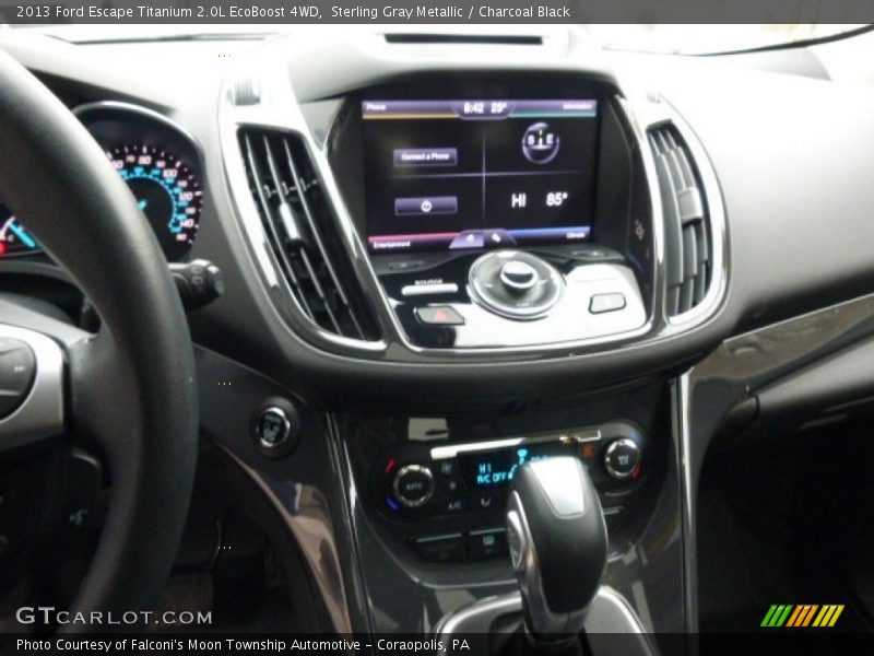 Sterling Gray Metallic / Charcoal Black 2013 Ford Escape Titanium 2.0L EcoBoost 4WD