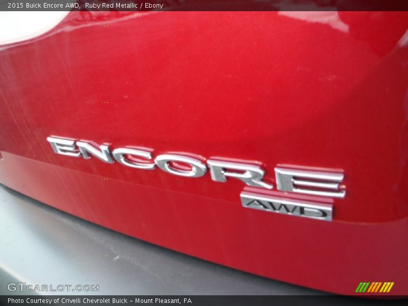 Ruby Red Metallic / Ebony 2015 Buick Encore AWD