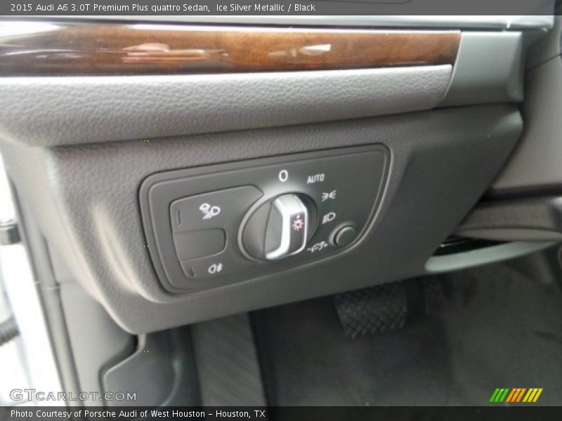 Ice Silver Metallic / Black 2015 Audi A6 3.0T Premium Plus quattro Sedan