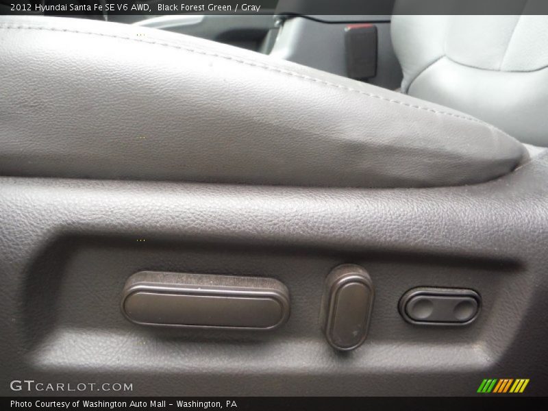 Black Forest Green / Gray 2012 Hyundai Santa Fe SE V6 AWD