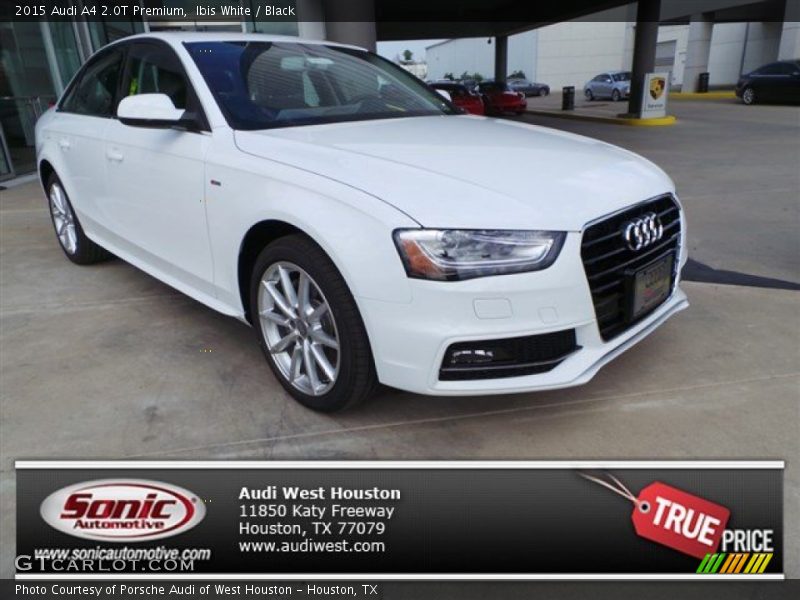 Ibis White / Black 2015 Audi A4 2.0T Premium