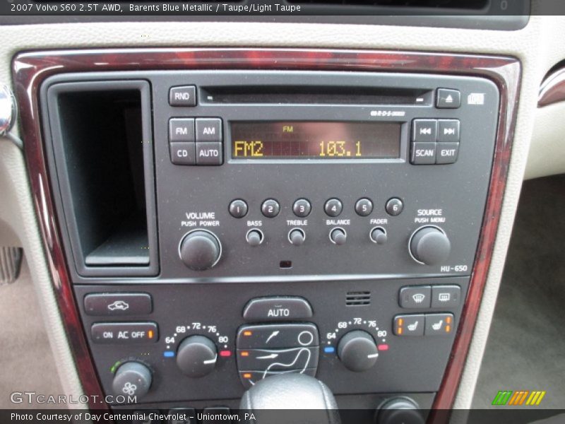 Controls of 2007 S60 2.5T AWD